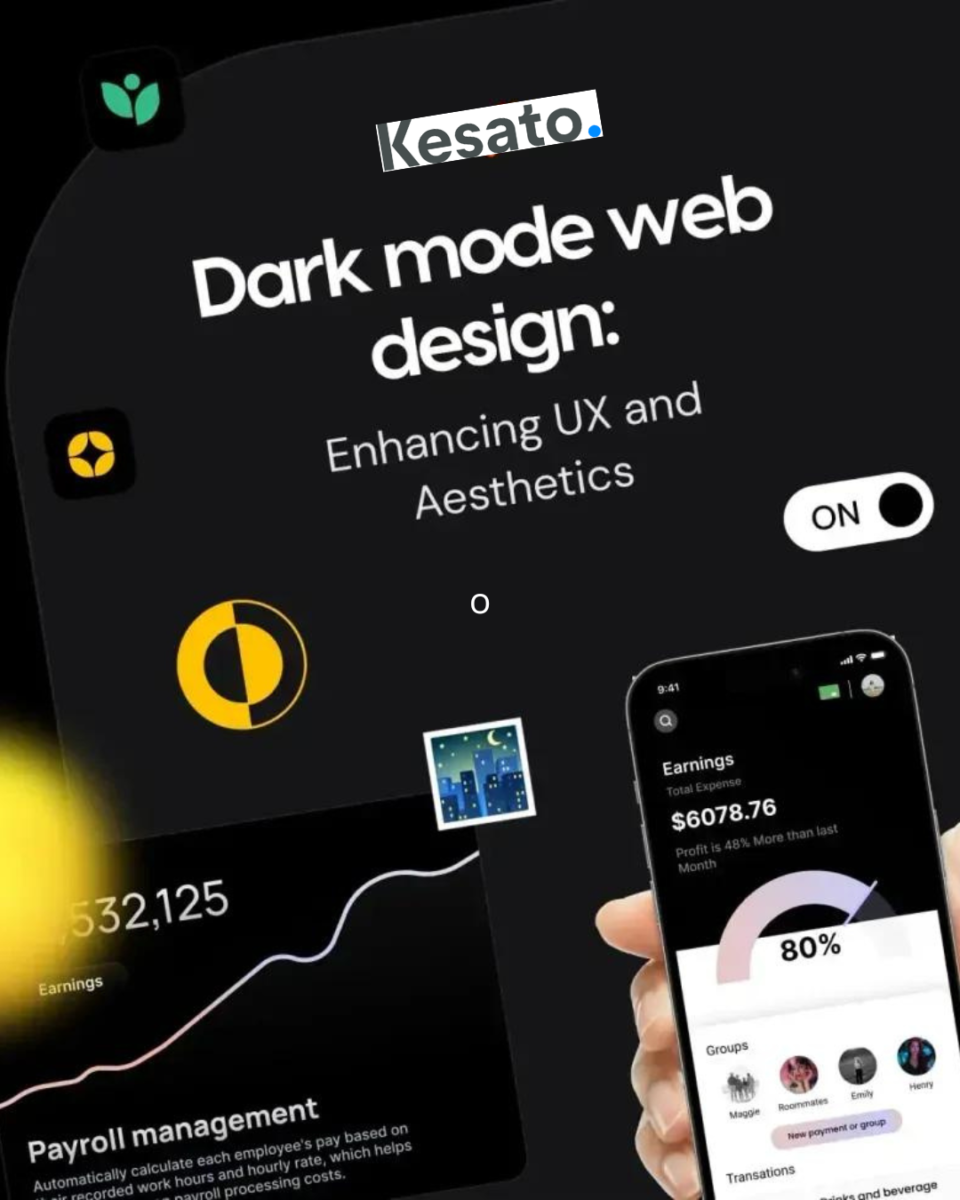 Dark mode on Bali web design